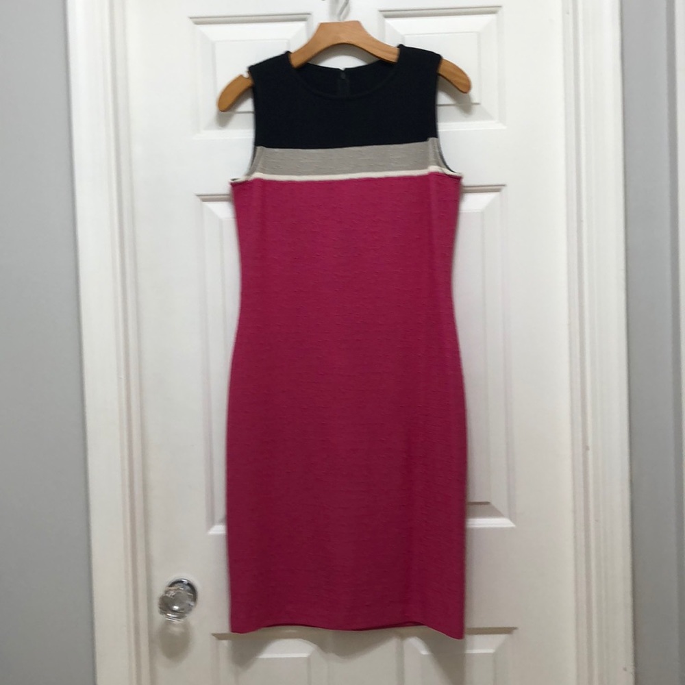 St. John Colorblock Dress